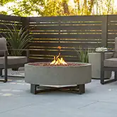 Idledale Outdoor Liquid Propane Fire Bowl in Glacier Gray