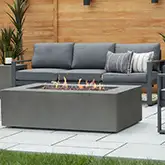 Baltic Outdoor 50" Propane Fire Table in Glacier Gray