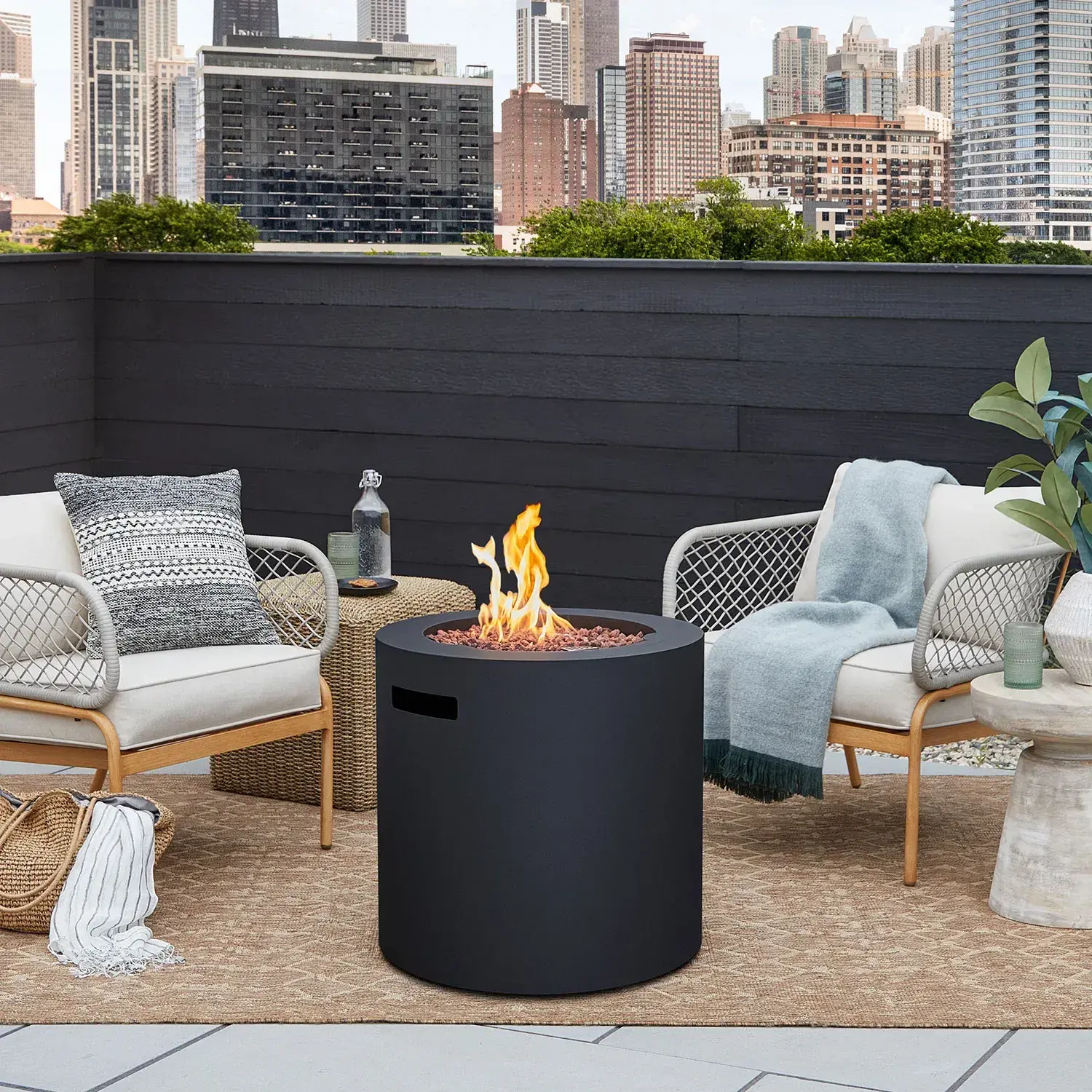 Real Flame Aegean Fire Pit Table - Thumbnail 4