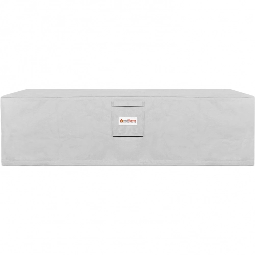 Sedona Large Rectangle Fire Table Protective Cover in Light Gray