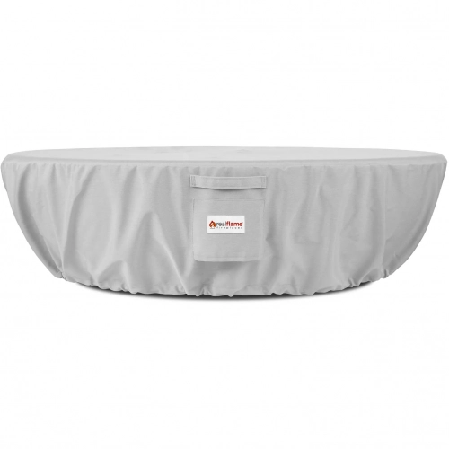 Riverside Oval Propane Fire Bowl Protective Cover in Gray Fabric