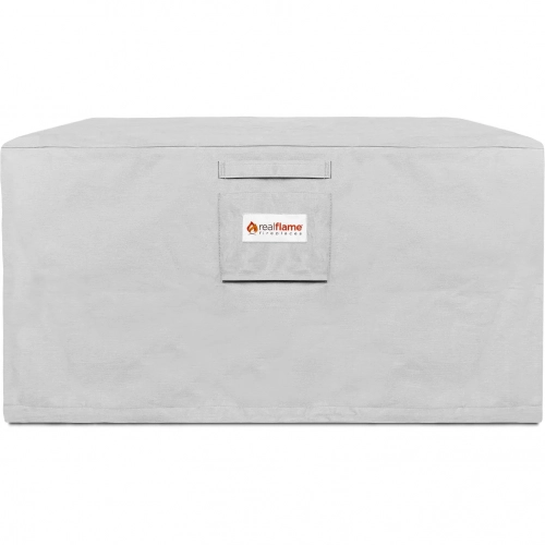 Ventura Square Fire Table Protective Cover in Light Gray