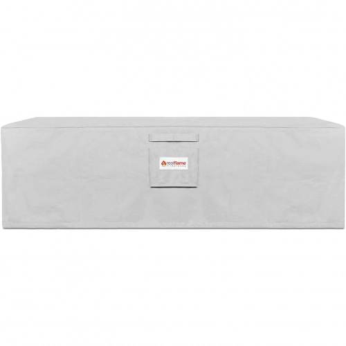 Aegean 42" Outdoor Rectangle Fire Table Protective Cover in Gray Fabric