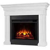 Emerson Grand Electric Fireplace in Rustic White