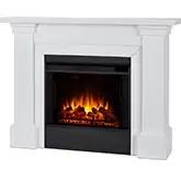 Manus Grand Electric Fireplace in White
