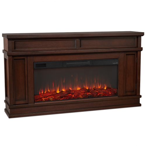 Torrey Landscape Series Electric Fireplace in Dark Walnut