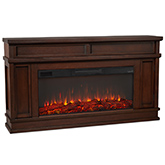Torrey Landscape Series Electric Fireplace in Dark Walnut