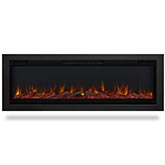 Real Flame 65" Wall Mounted Recessed Electric Fireplace Insert