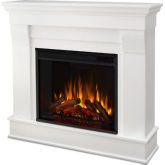 Chateau Electric Fireplace in White