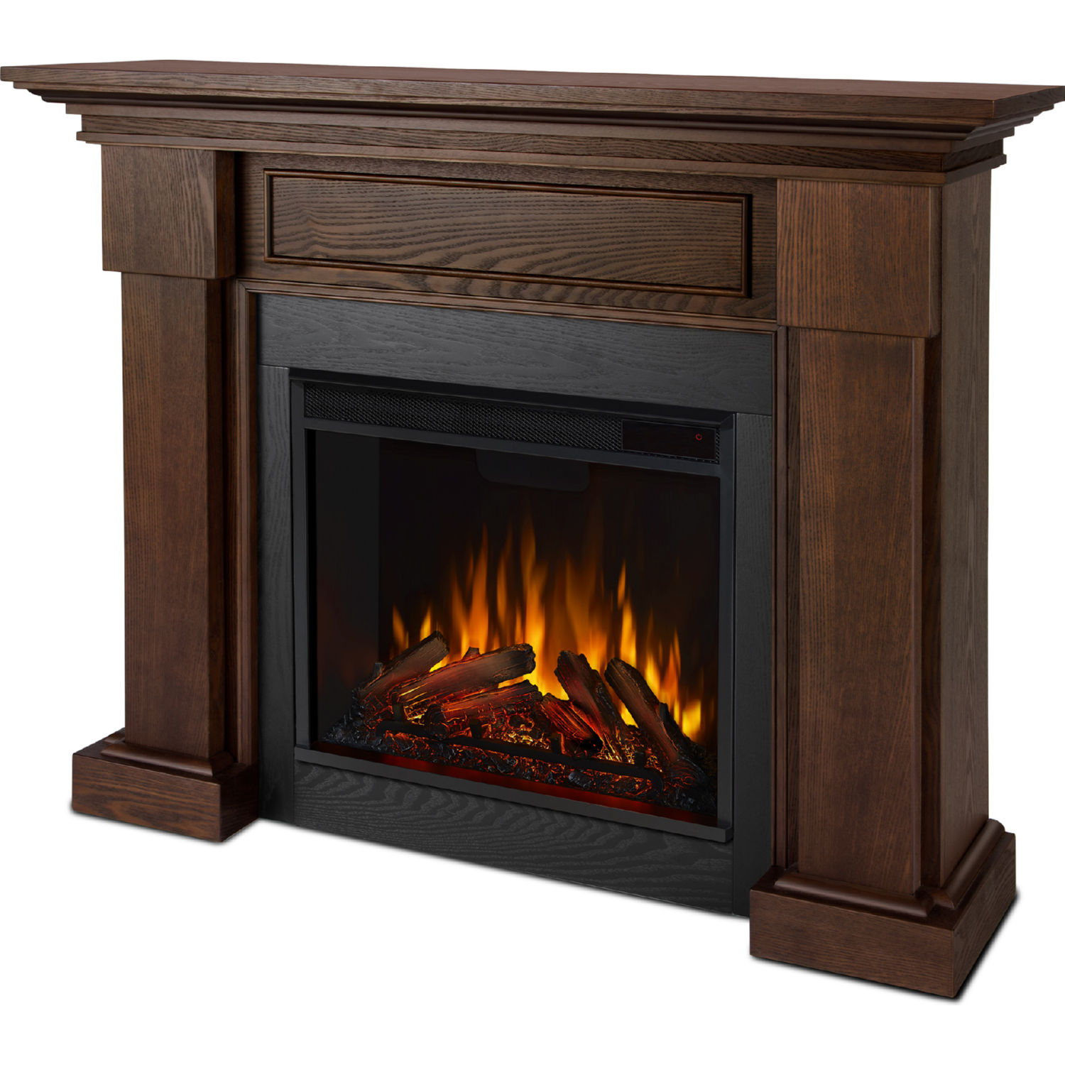 Real Flame 7910ECO Hillcrest Electric Fireplace in Chestnut Oak