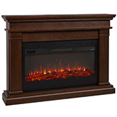 Beau Landscape Electric Fireplace in Dark Walnut