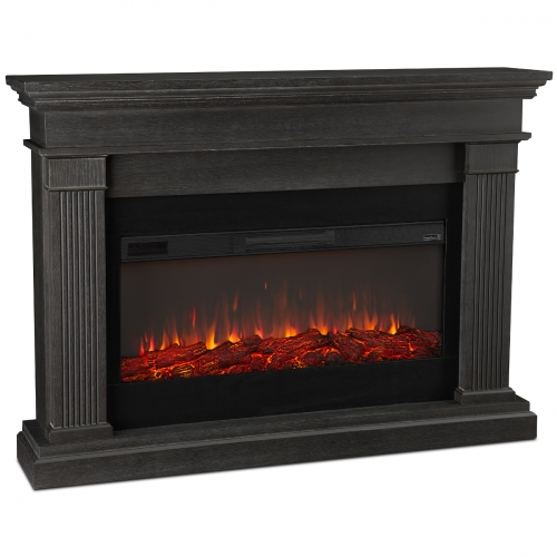Beau Landscape Electric Fireplace in Gray