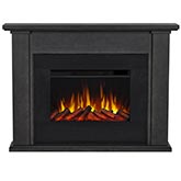 Tejon Slim Electric Fireplace in Gray Wood