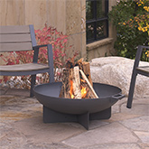Anson Wood Burning Fire Bowl in Gray Powder Coated Steel