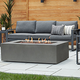 Baltic Outdoor 50" Natural Gas Fire Table in Glacier Gray