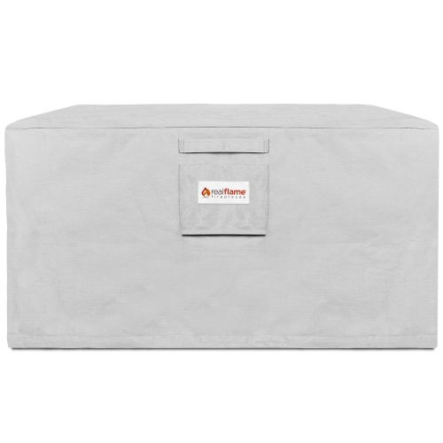 Ventura Square Fire Table Protective Cover in Light Gray
