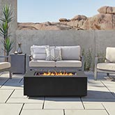 Aegean 50" Propane Gas Fire Table with Natural Gas Kit in Black