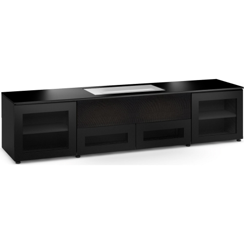Oslo 245 85" Credenza Cabinet in Black Oak for LG 4K UHD Cinebeam Projector