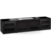Oslo 245 85" Credenza Cabinet in Black Oak for LG 4K UHD Cinebeam Projector
