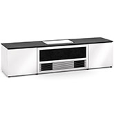 Miami 85" 245 Cabinet Gloss Warm White & Brown Glass for Samsung SP-LSP7TF UST Projector