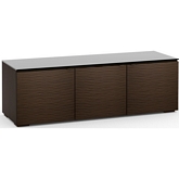 Berlin 237 65" TV Stand Cabinet in Textured Wenge w/ Black Glass