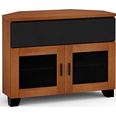 Elba 329CR 44" Extra Tall Corner TV Stand Cabinet w/ Center Speaker Opening in American Cherry