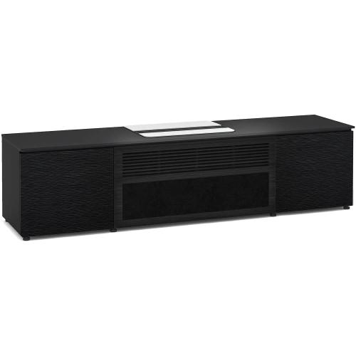 Chicago 245 86" Cabinet in Textured Black Oak & Black Top for Leica Cine 1 Projector