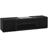Chicago 245 86" Cabinet in Textured Black Oak & Black Top for Leica Cine 1 Projector