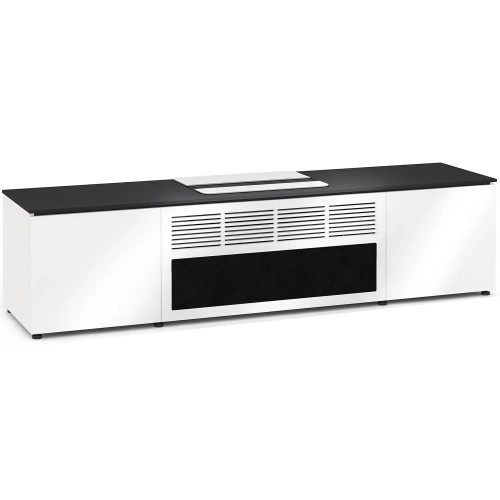 Miami 245 86" Cabinet in Gloss Warm White & Black for Leica Cine 1 Projector