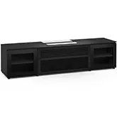 Oslo 245 86" Cabinet in Black Glass, Black Oak & Black for Leica Cine 1 Projector