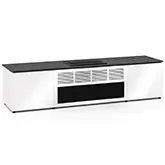 Miami 245 86" Cabinet in Gloss Warm White & Black for Hisense PX-3PRO Projector