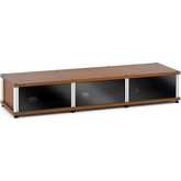 Synergy 134 Triple Width 65" AV Cabinet TV Stand in Cherry, Glass Doors & Aluminum Frame