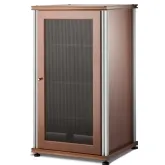 Synergy 402 40" Tall AV Cabinet Audio Rack in Cherry, Mesh Doors & Aluminum Frame