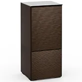 Berlin 517 AV Cabinet in Textured Wenge with Black Glass