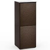Berlin 617 AV Cabinet in Textured Wenge with Black Glass