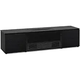 Chicago 245 86" Cabinet in Textured Black Oak & Black Top for Epson LS800 Projector