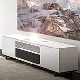 Miami 245 86" Cabinet in Gloss Warm White for Samsung SP-LSP7TF UST Projector