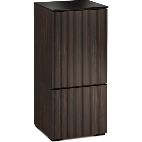 Manhattan 517 AV Cabinet in Maro Ebony with Black Glass Top