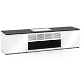 Miami 245 86" Cabinet in Gloss Warm White & Black for Epson QS100 Projector
