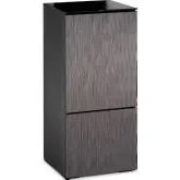 Seattle 517 AV Cabinet in Gray Oak & Black Glass