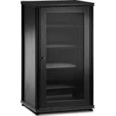 Synergy 402 40" Tall AV Cabinet Audio Rack in Black Oak, Mesh Doors & Black Frame