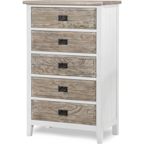 Sea Winds B26635 Twotn Catania 5 Drawer Chest In Weathered Pine