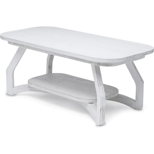 Surfside Coffee Table in Weathered White Wood