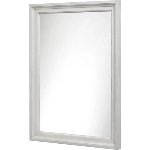 Surfside Dresser Mirror in Weathered White Wood