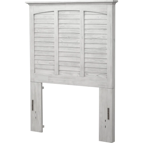 Surfside Twin Headboard in Weathered White Wood
