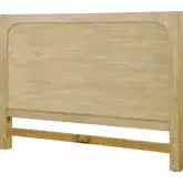 Heartford King Headboard in Weathered Tan Natural Finish Wood