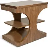 Manhattan Valley Chair Side End in Vintage Chestnut Finish Wood