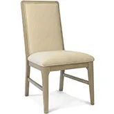 Rio Vista Dining Chair in Clay Tan Wood & Neutral Performance Fabric (Set of 2)