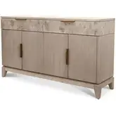 Manhattan Valley 66" Credenza in Dusty Rose Finish Wood