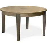 Sun Haven 52" Round Dining Table in Oak & Walnut Finish